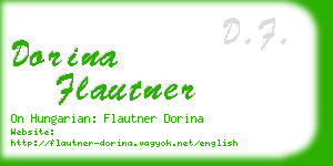 dorina flautner business card